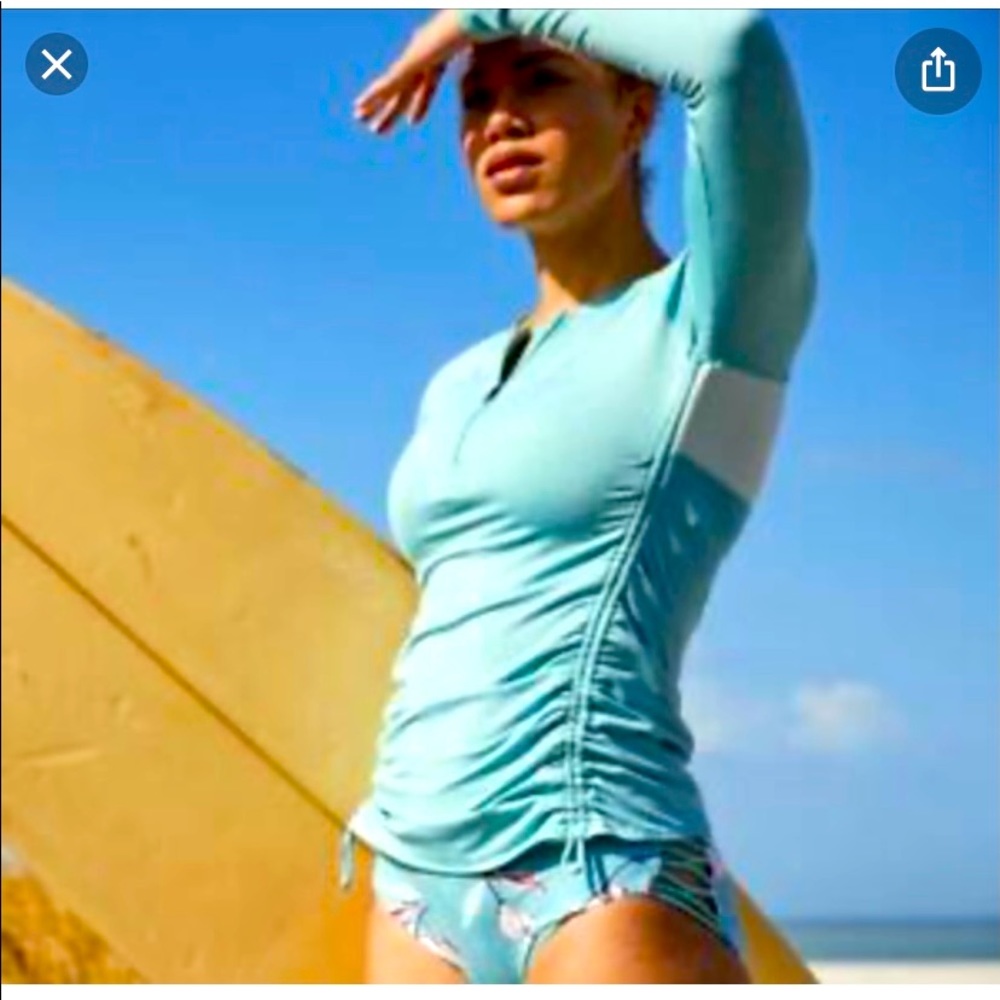 Calia by Carrie Underwood Zipup Rashguard NWT!